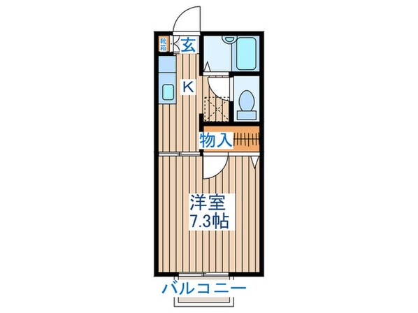 コーポT・H2番館の物件間取画像